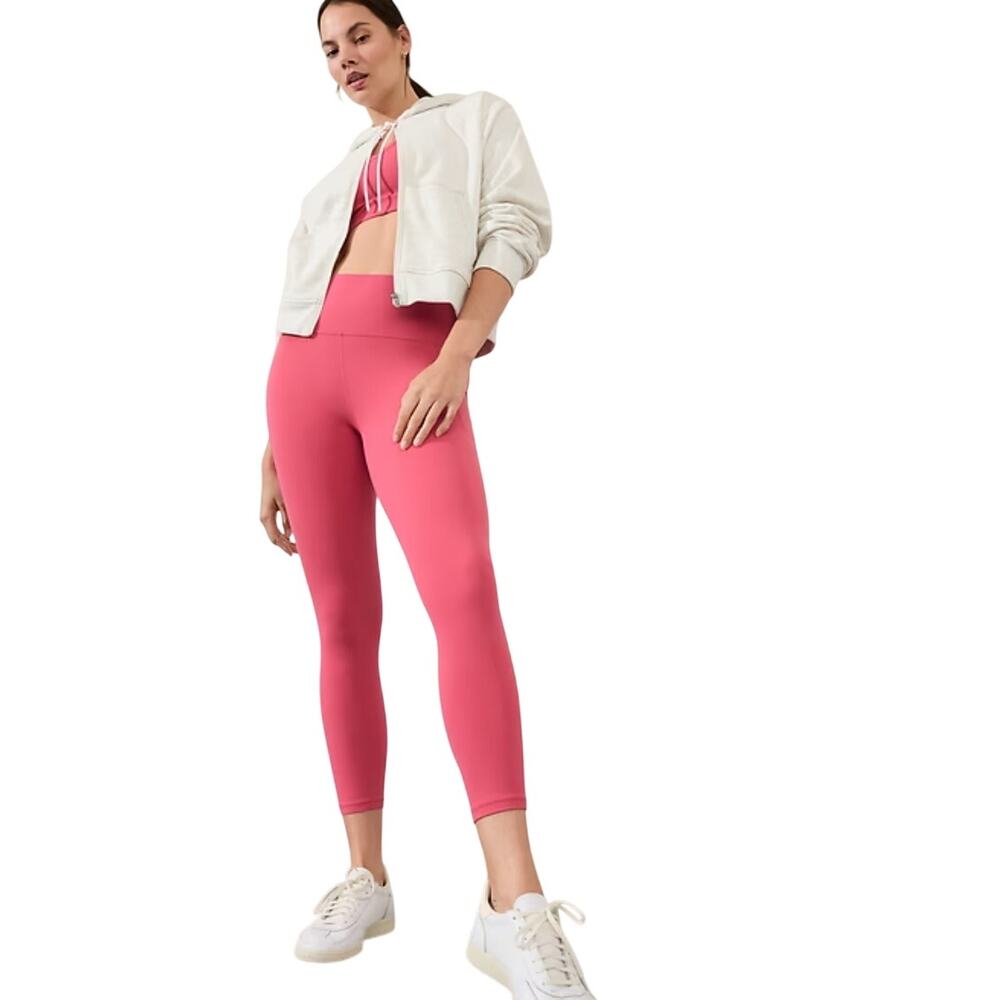 Athleta Salutation 7/8 Stash Tight Womens Medium Dragonfruit Activewear
